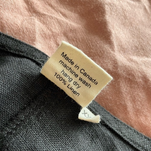 Linen Puff Sleeve Dress - Picture 5 of 6